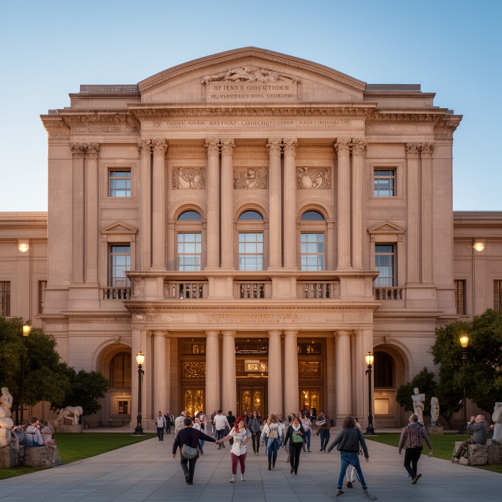 AI-generated illustration of Penn Museum