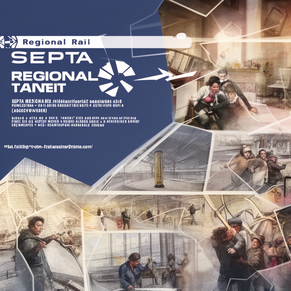 AI-generated illustration of SEPTA Regional Rail