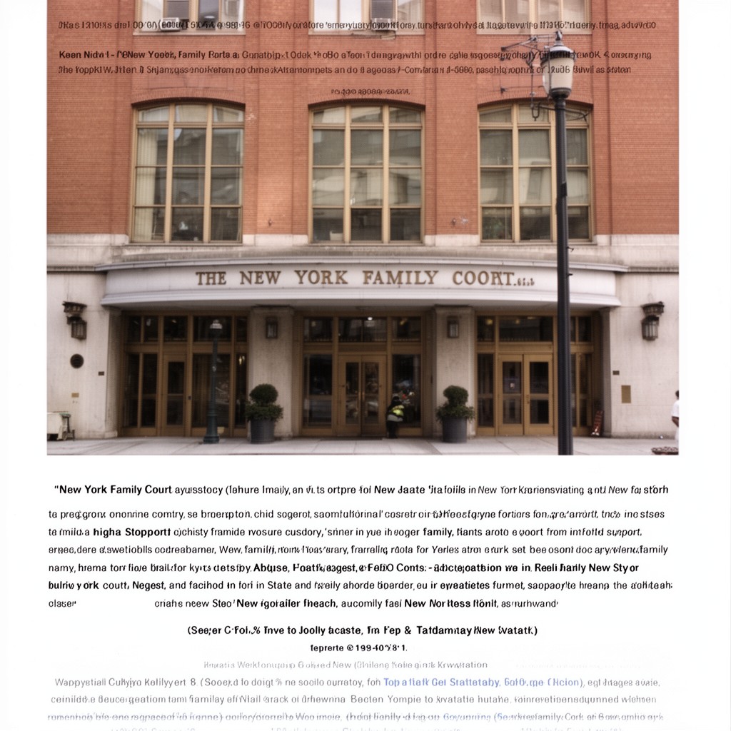 AI-generated illustration of New York Family Court