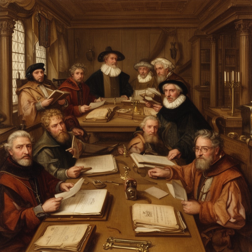 AI-generated illustration of English Reformation Parliament era
