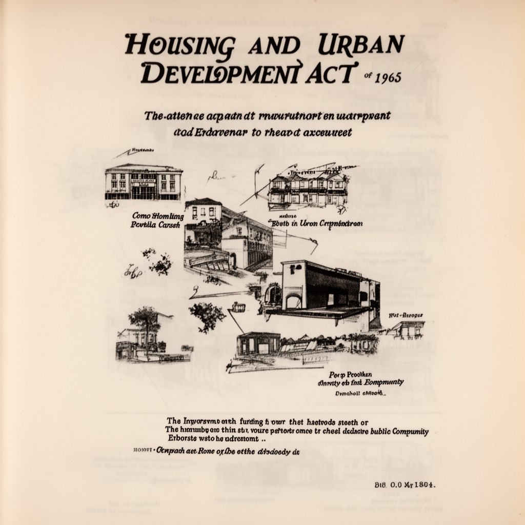 AI-generated illustration of Housing and Urban Development Act of 1965