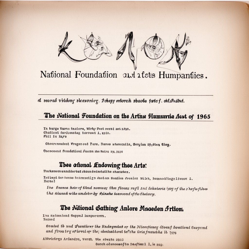 AI-generated illustration of National Foundation on the Arts and the Humanities Act of 1965