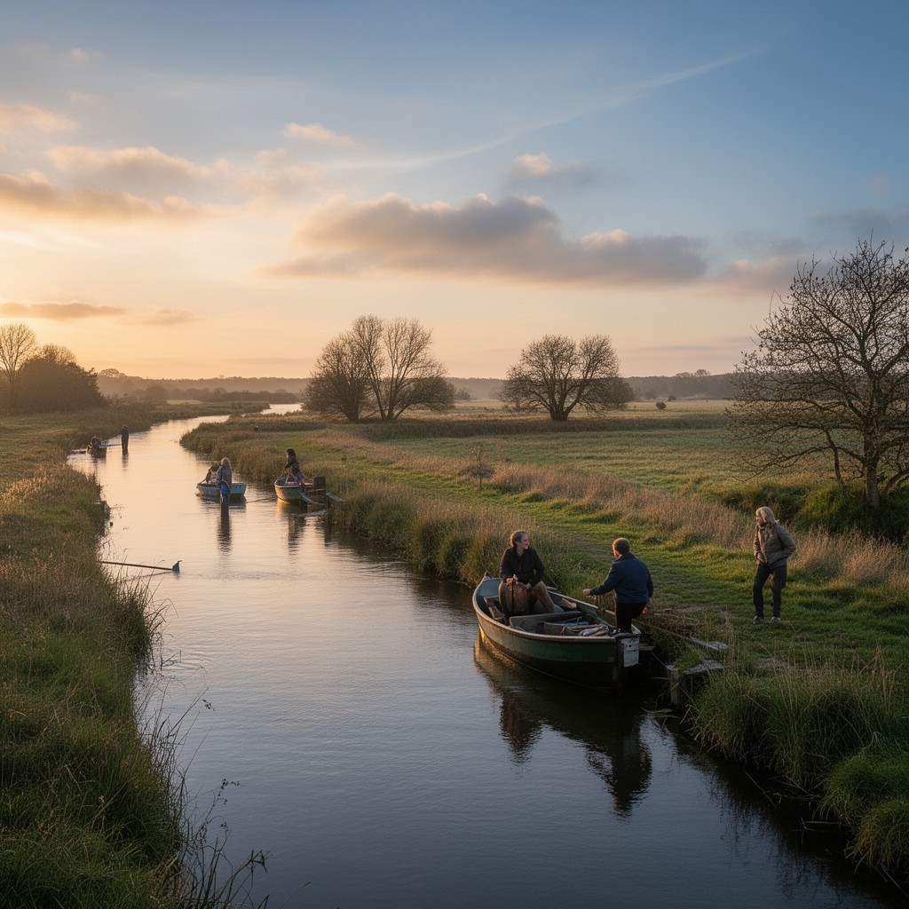 AI-generated illustration of River Yare