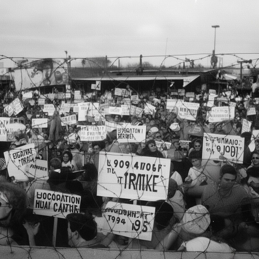 AI-generated illustration of 1994–95 MLB strike