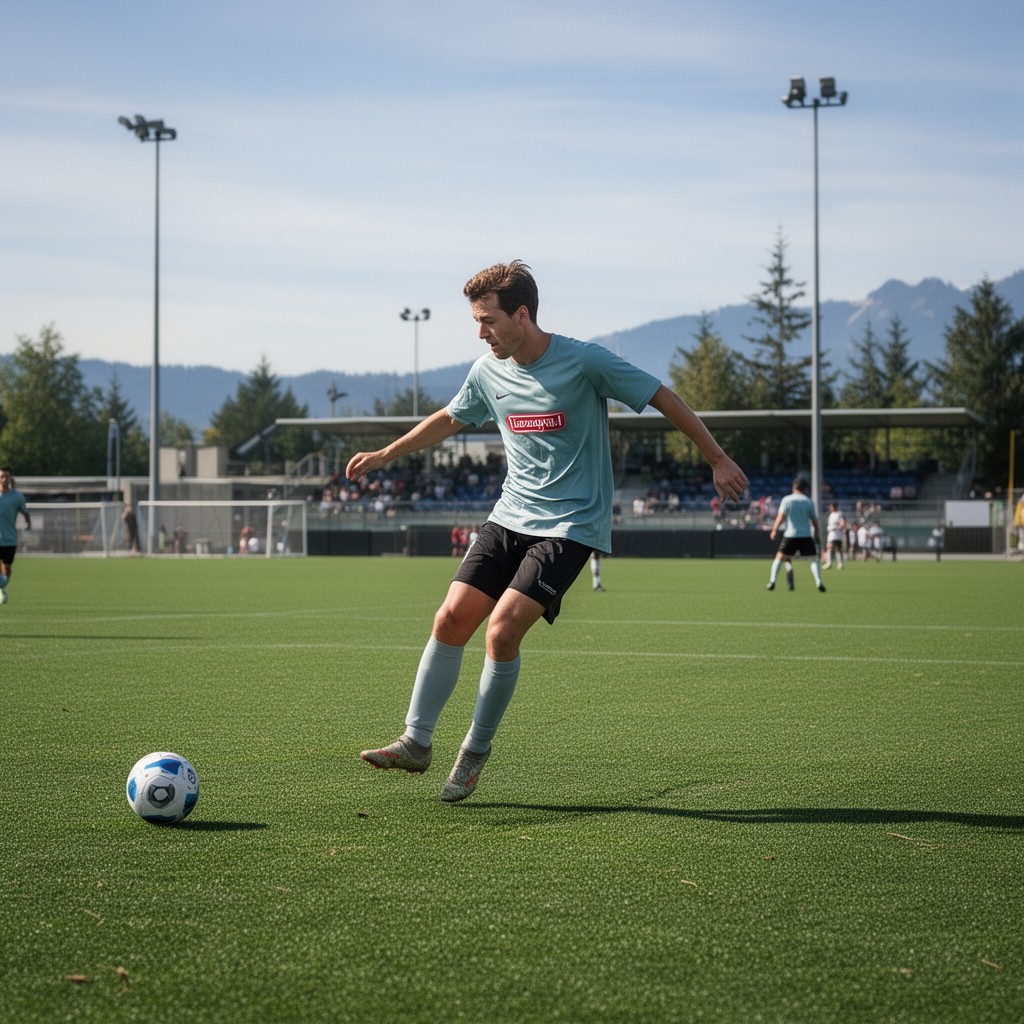 AI-generated illustration of League1 British Columbia