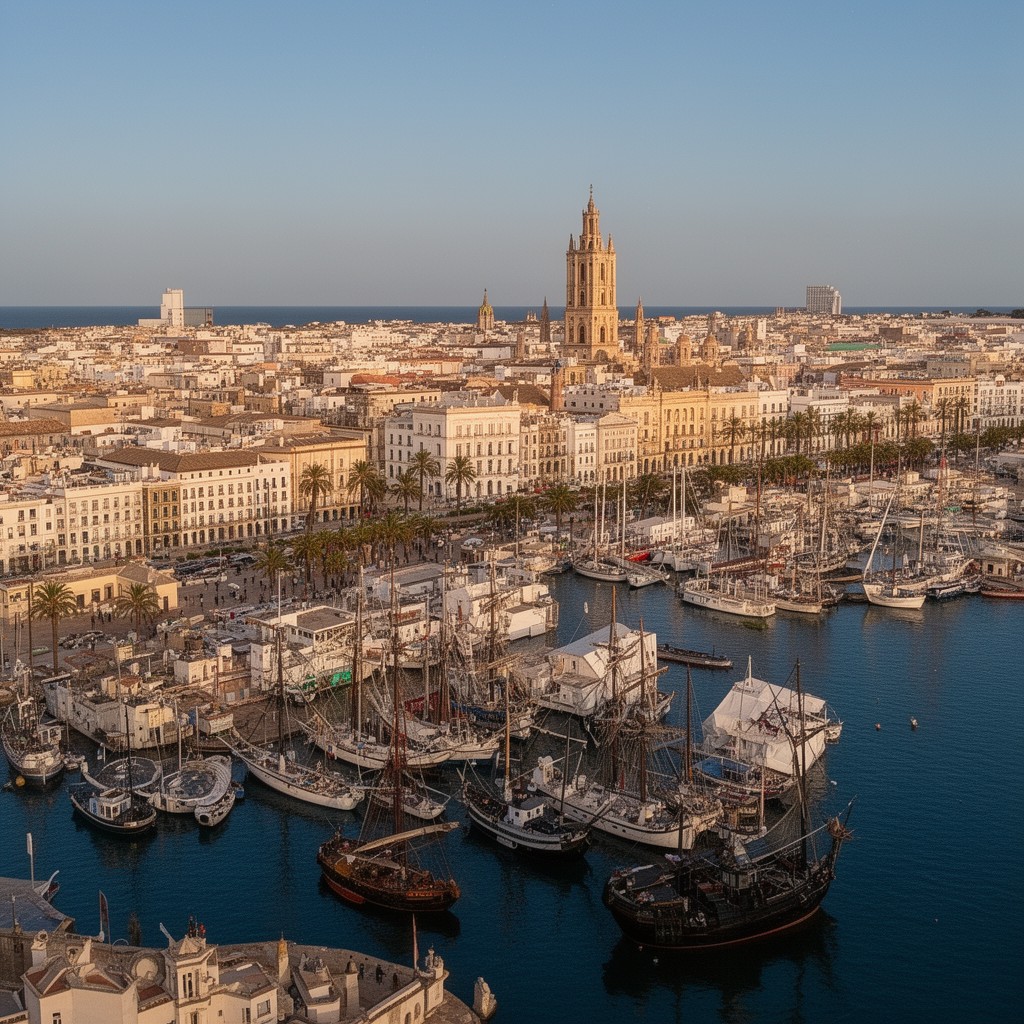 AI-generated illustration of Cadiz