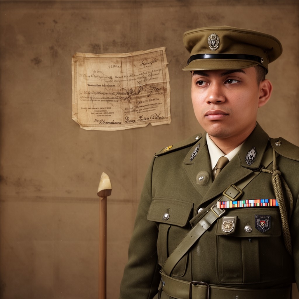 AI-generated illustration of Royal Netherlands East Indies Army