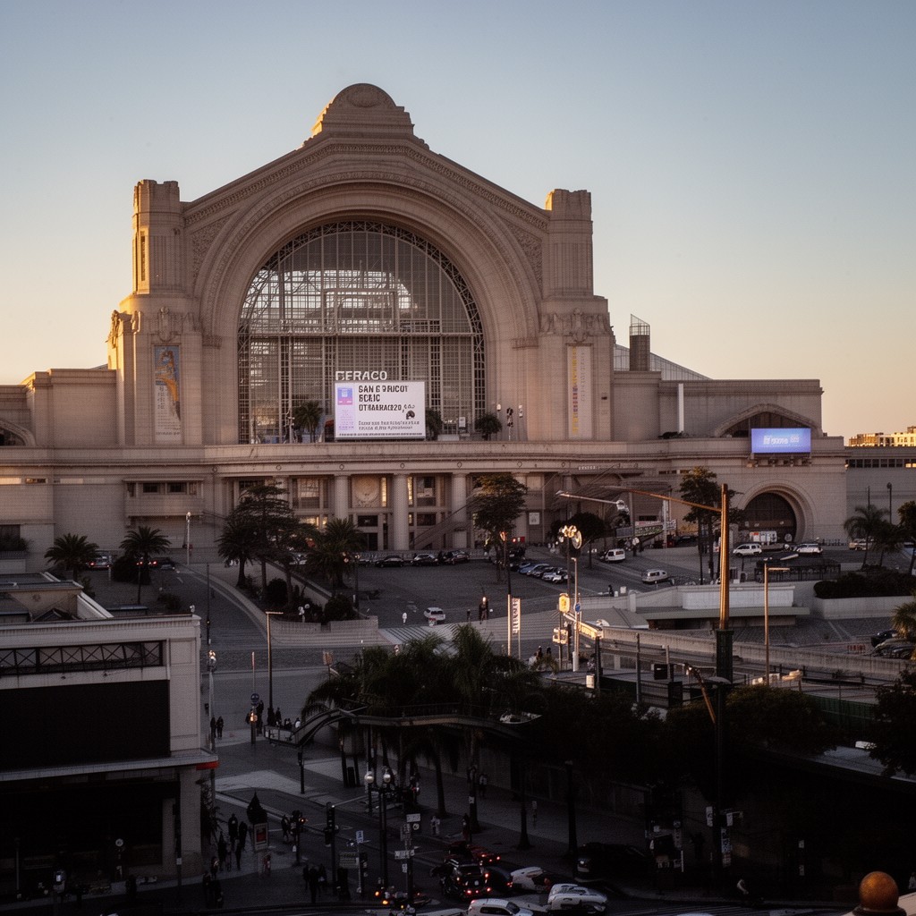 AI-generated illustration of San Francisco Civic Auditorium