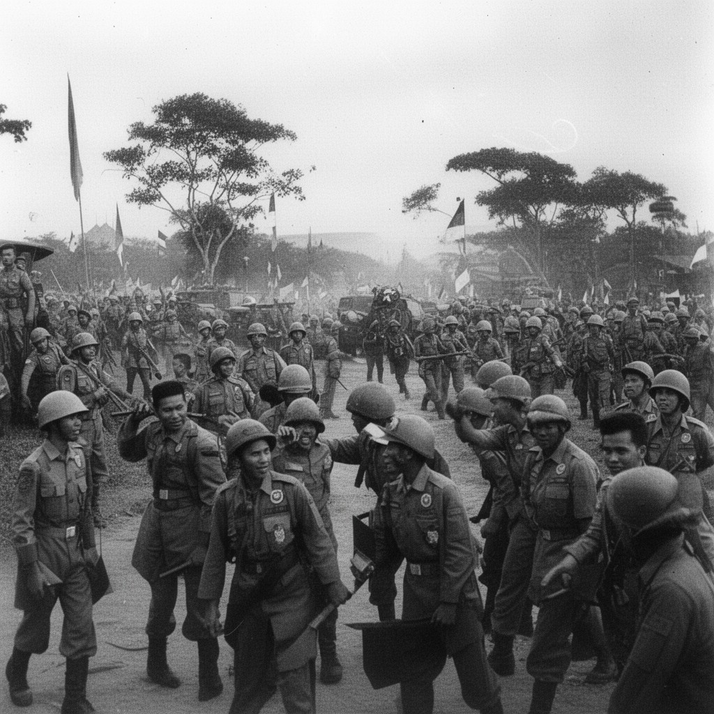 AI-generated illustration of Yogyakarta offensive