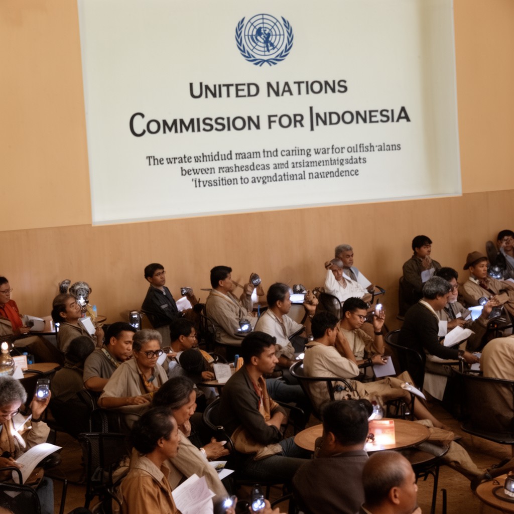 AI-generated illustration of United Nations Commission for Indonesia