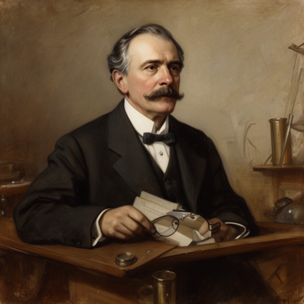 AI-generated illustration of Henri Poincaré