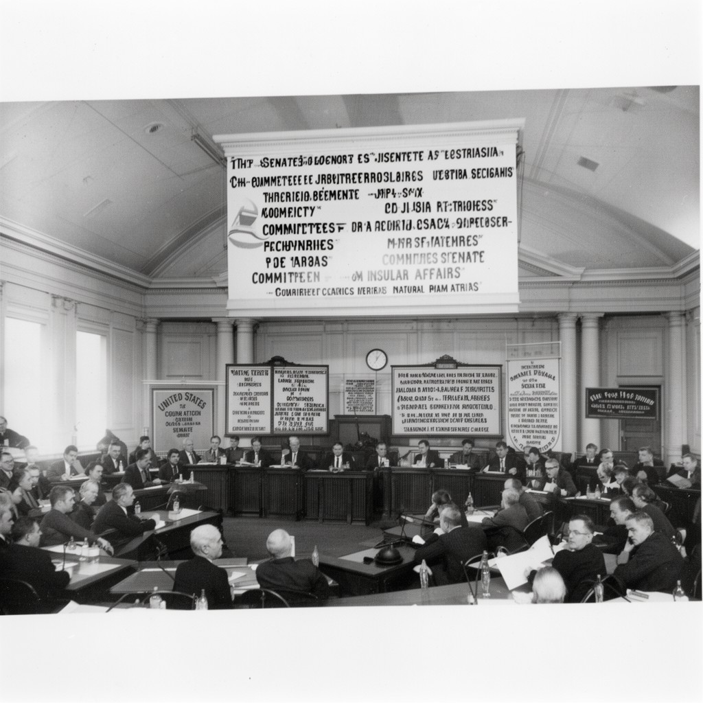 AI-generated illustration of United States Senate Committee on Interior and Insular Affairs