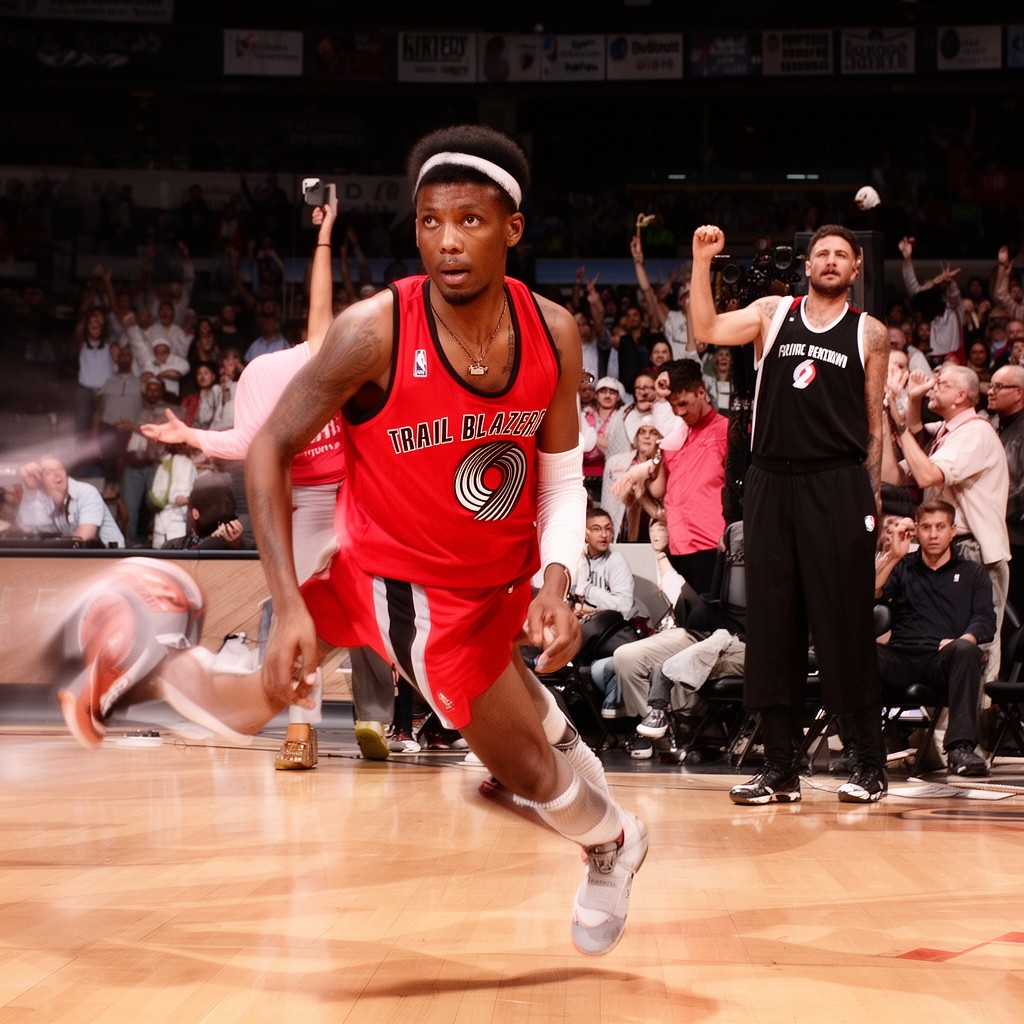 AI-generated illustration of Portland Trail Blazers