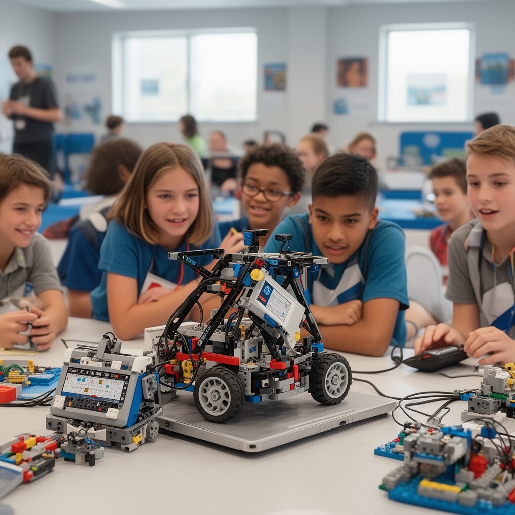 AI-generated illustration of FIRST LEGO League
