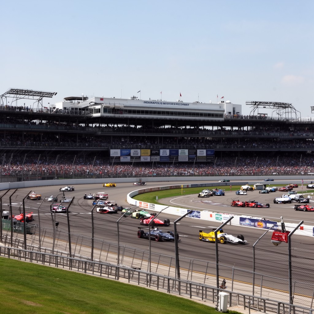 AI-generated illustration of Indianapolis Motor Speedway