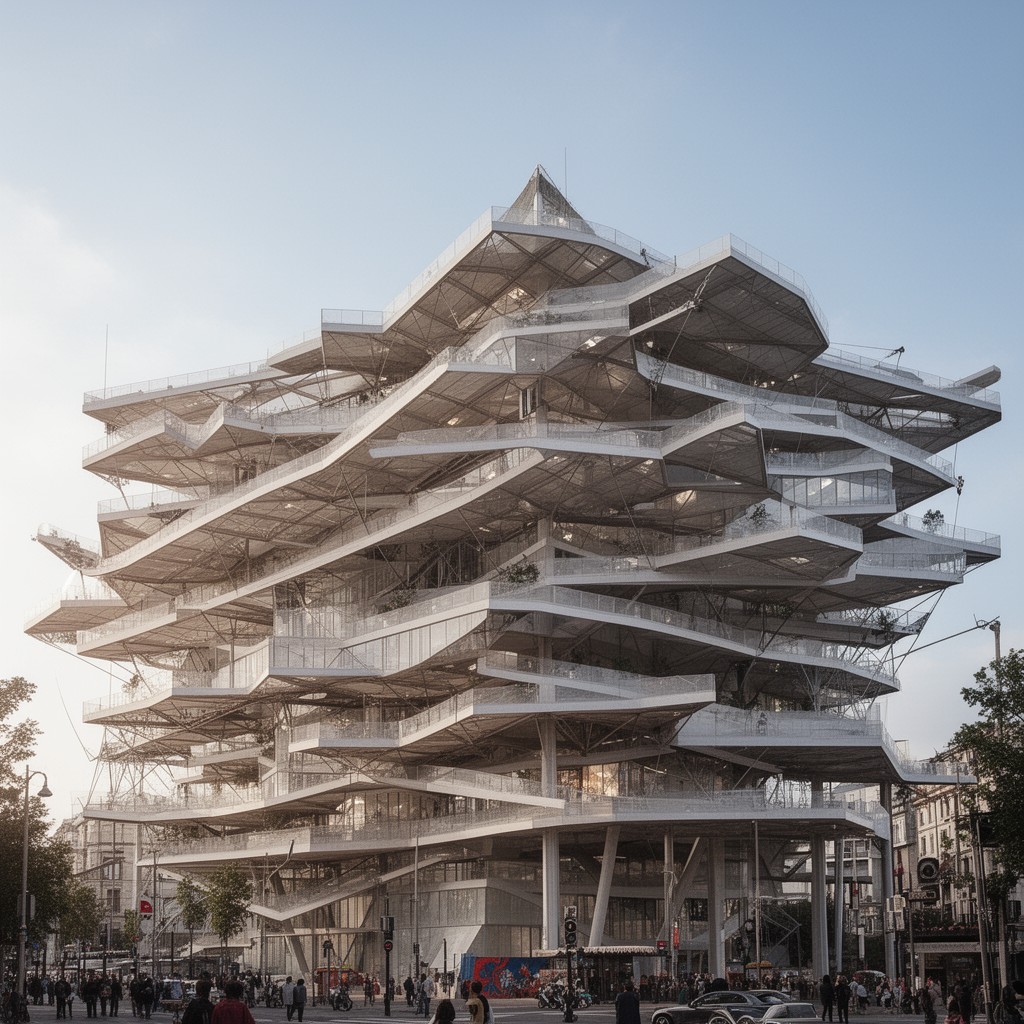 AI-generated illustration of Renzo Piano Building Workshop