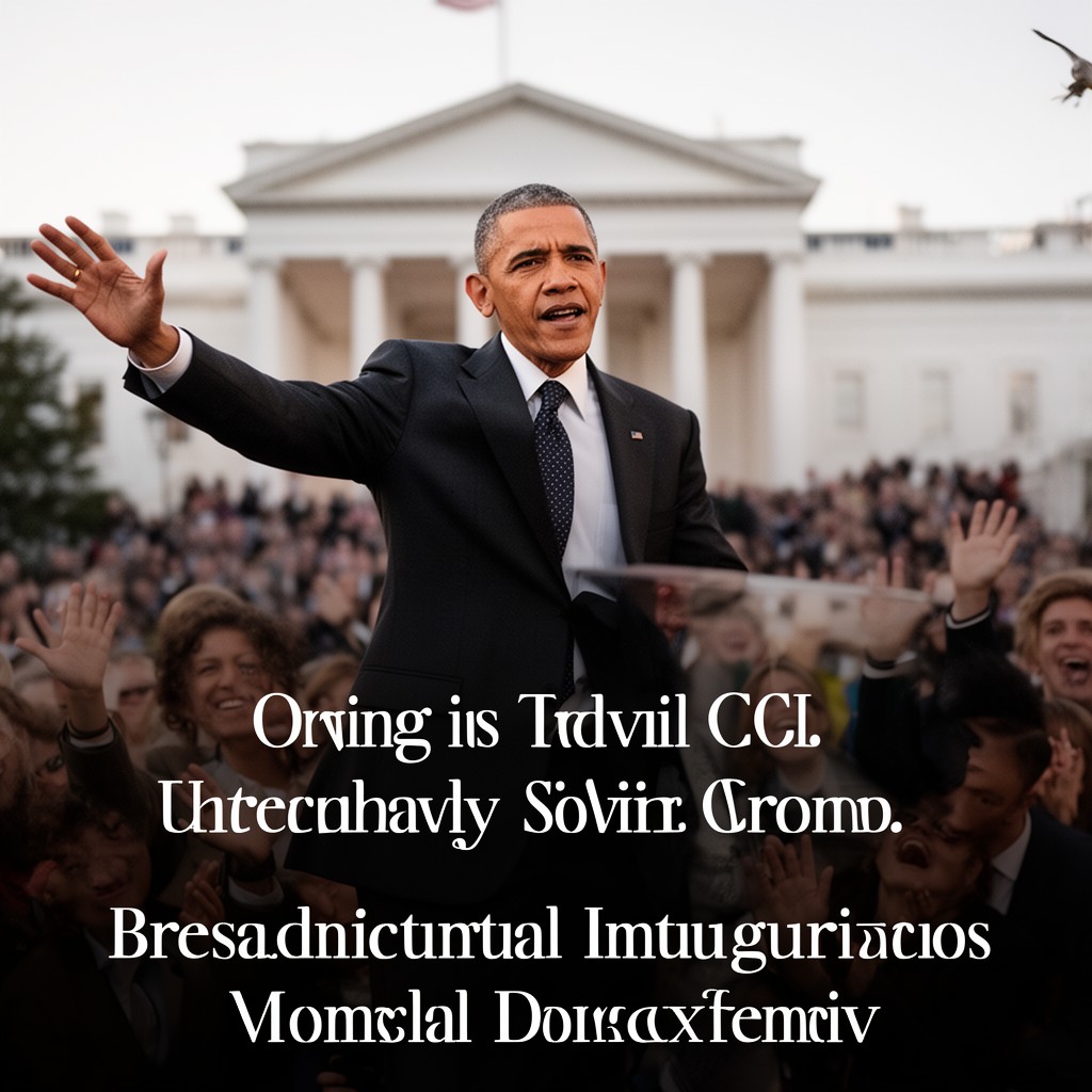 AI-generated illustration of 2013 U.S. presidential inauguration of Barack Obama