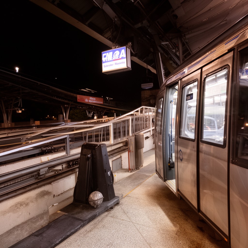 AI-generated illustration of MBTA Waverley