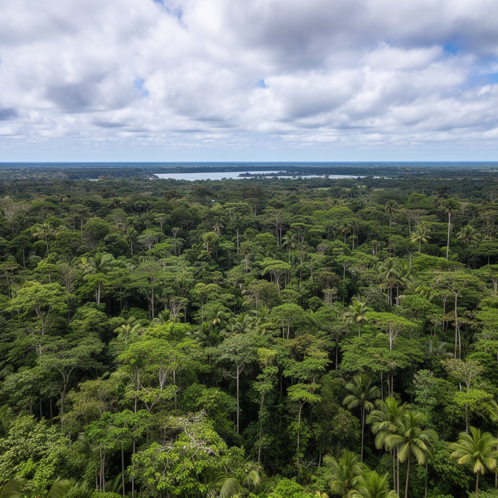 AI-generated illustration of French Guiana