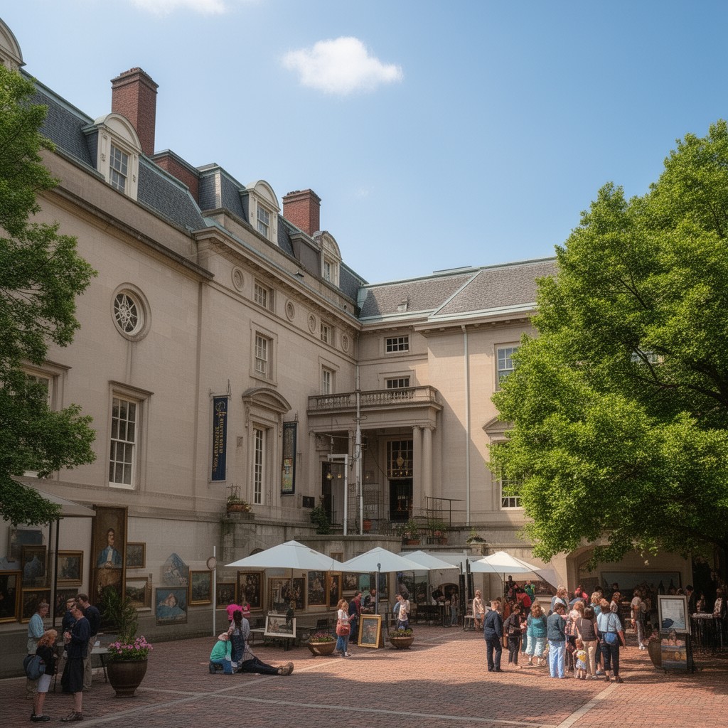 AI-generated illustration of Yale Center for British Art