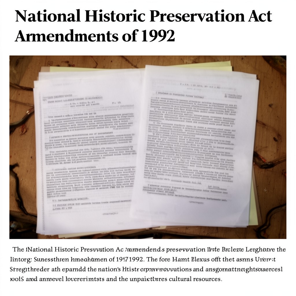 AI-generated illustration of National Historic Preservation Act Amendments of 1992