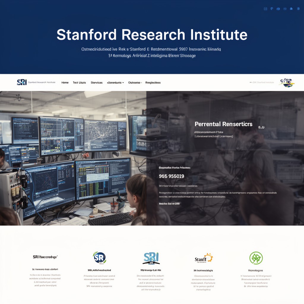 AI-generated illustration of Stanford Research Institute
