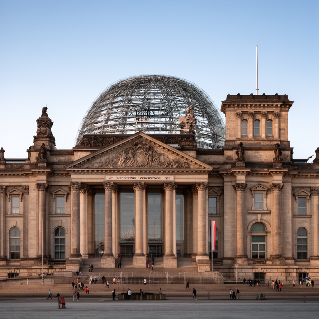 AI-generated illustration of Reichstag building