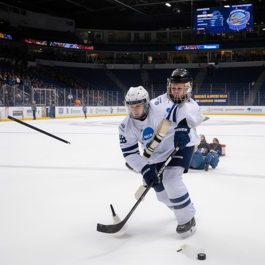 AI-generated illustration of NCAA Men's Ice Hockey Championship