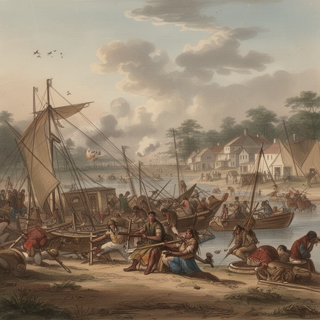 AI-generated illustration of Attack on Swansea