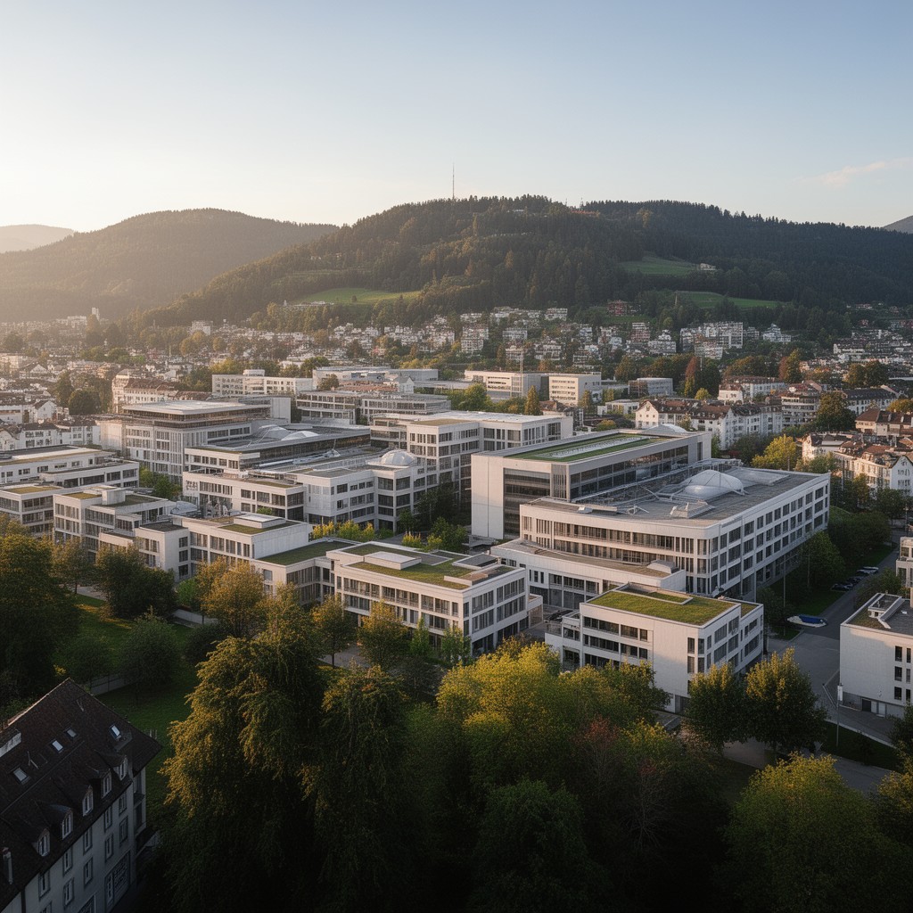 AI-generated illustration of Hönggerberg campus