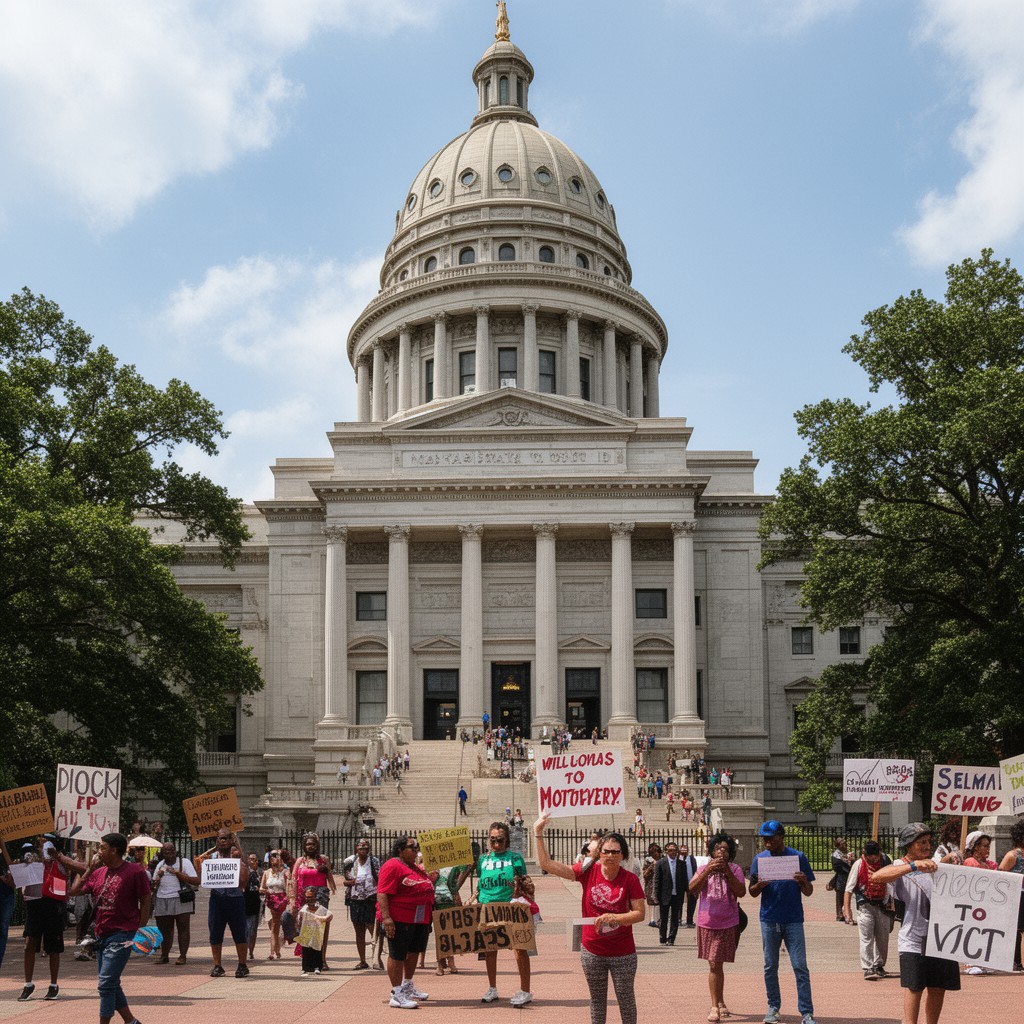AI-generated illustration of Alabama State Capitol