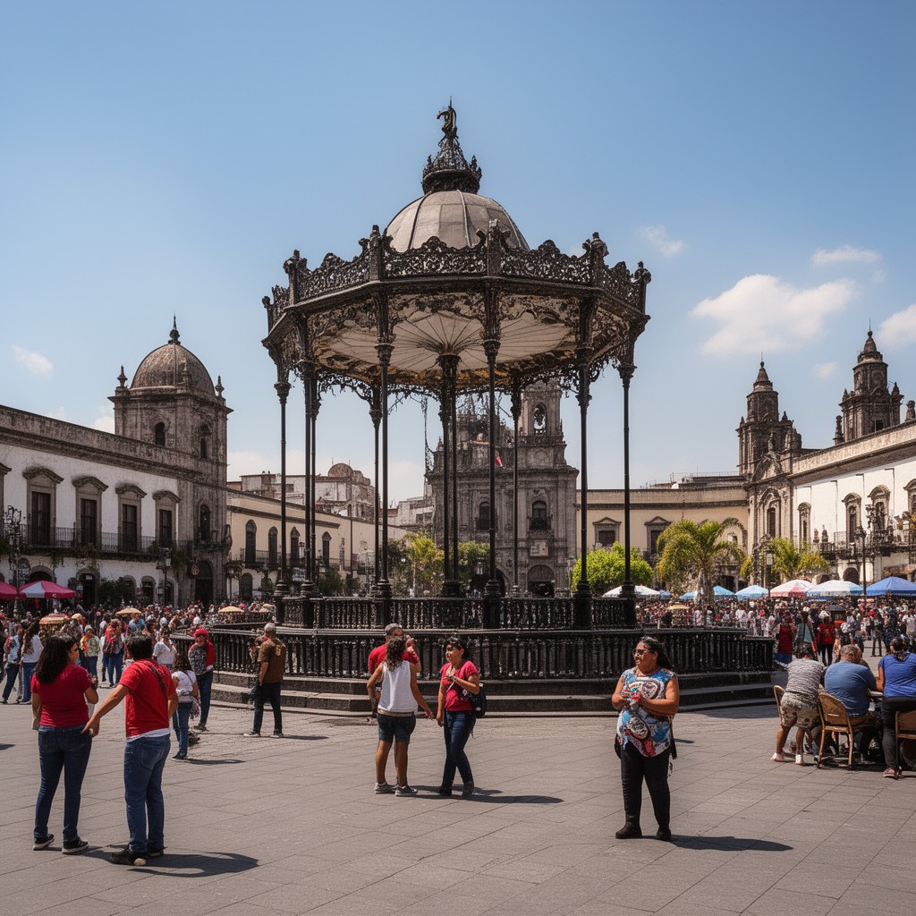 AI-generated illustration of Plaza de Armas