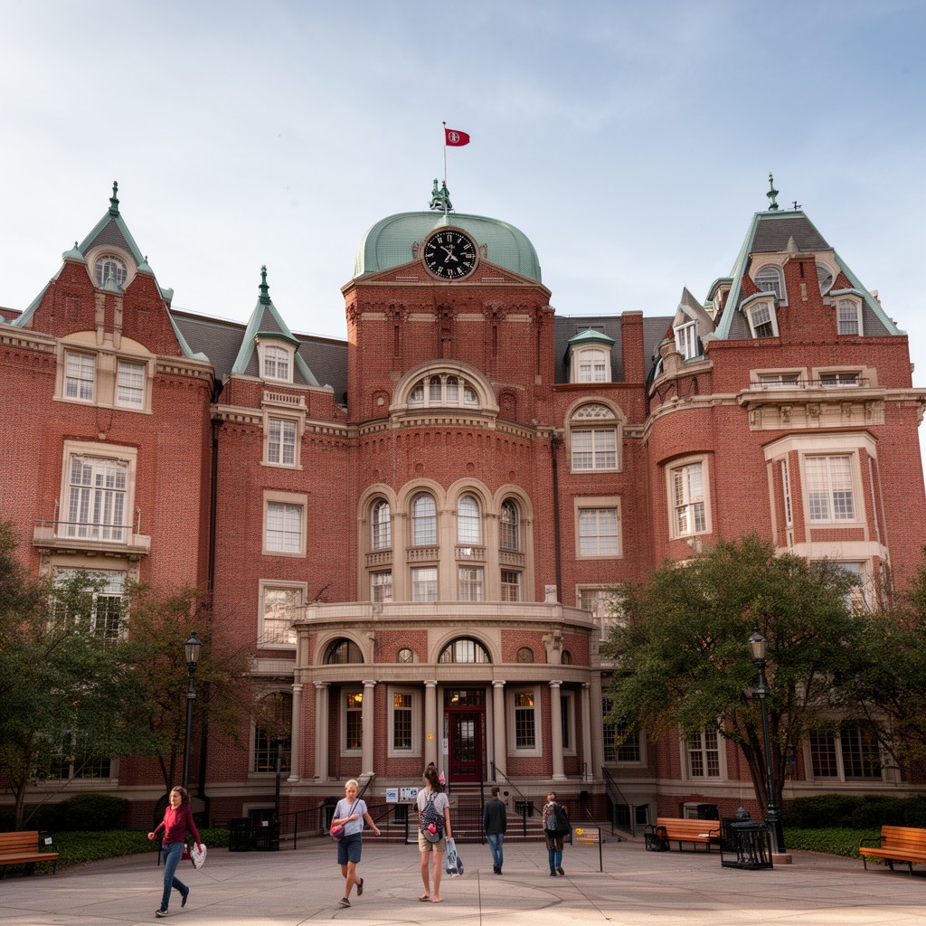 AI-generated illustration of Harvard Graduate School of Education