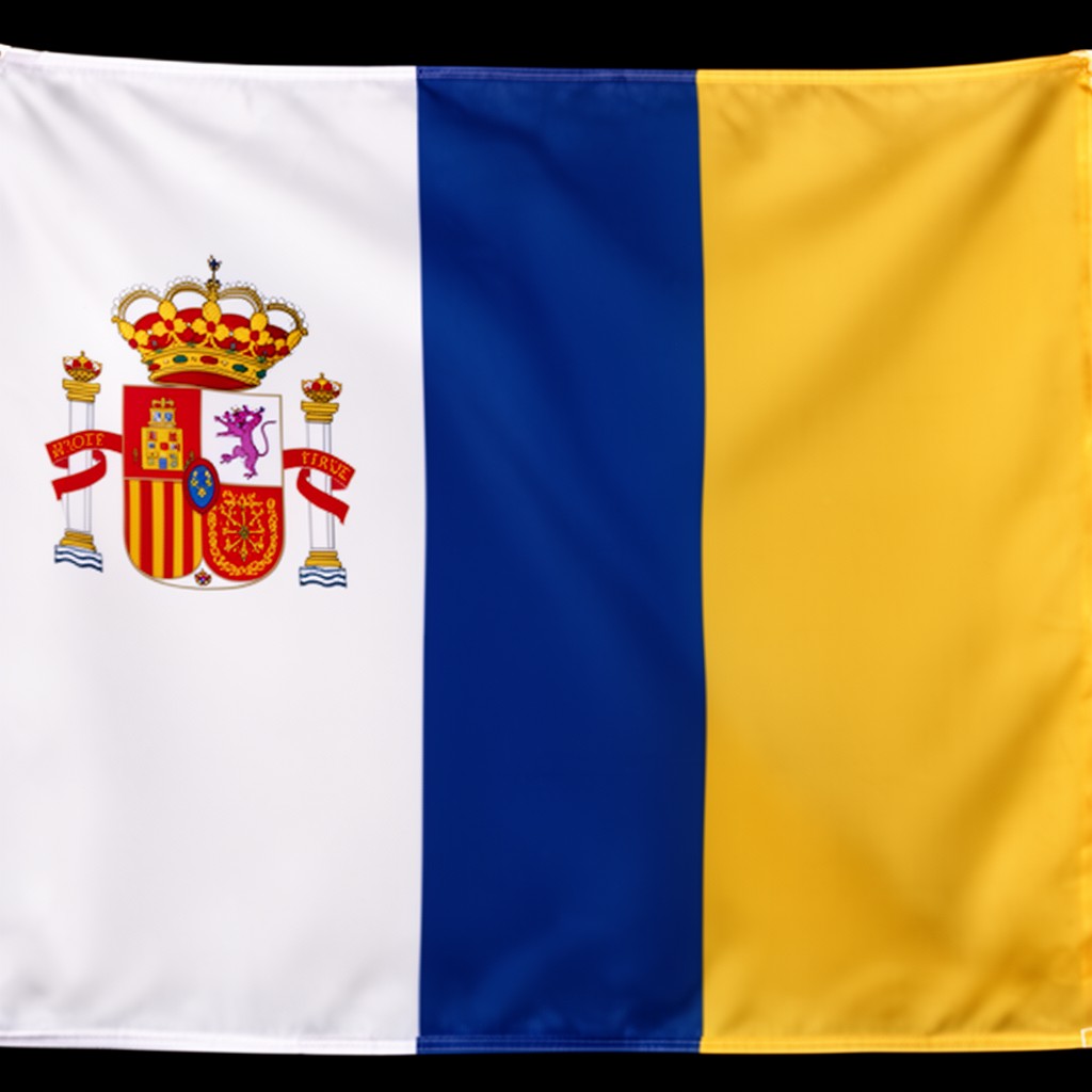 AI-generated illustration of Flag of the Canary Islands