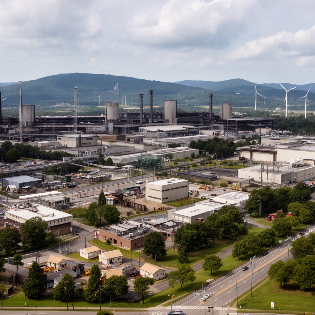 AI-generated illustration of East Tennessee Technology Park