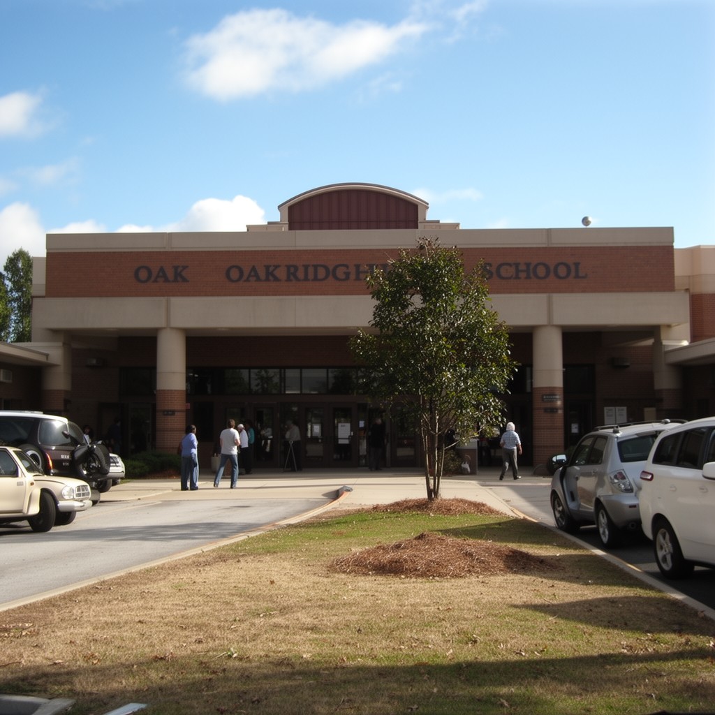 AI-generated illustration of Oak Ridge High School