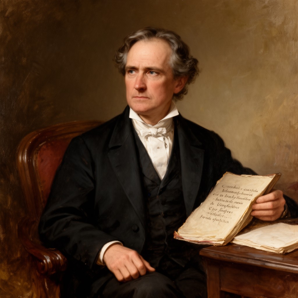 AI-generated illustration of Thomas Carlyle