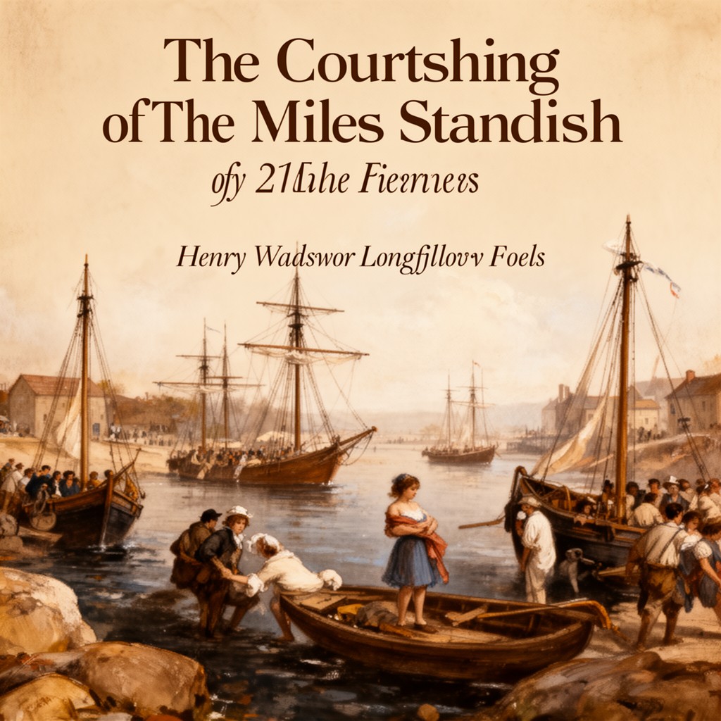 AI-generated illustration of The Courtship of Miles Standish