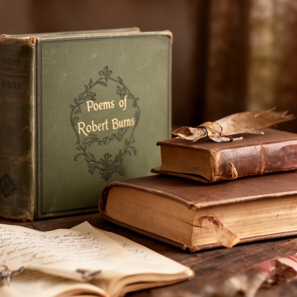 AI-generated illustration of Poems of Robert Burns