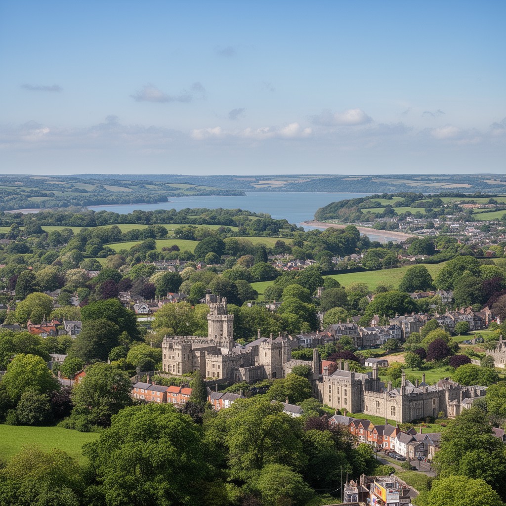 AI-generated illustration of southern England