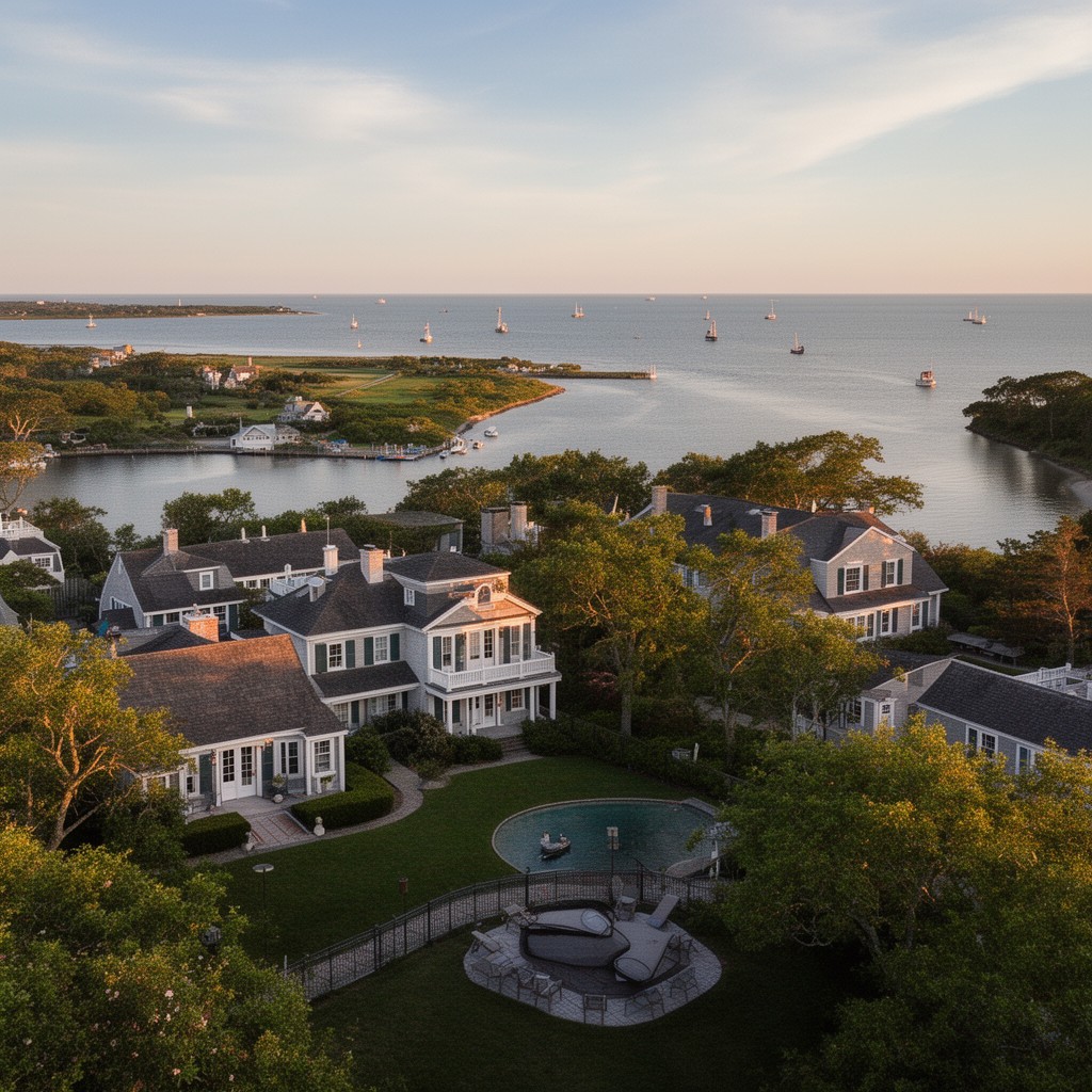 AI-generated illustration of Hyannis Port, Massachusetts, United States