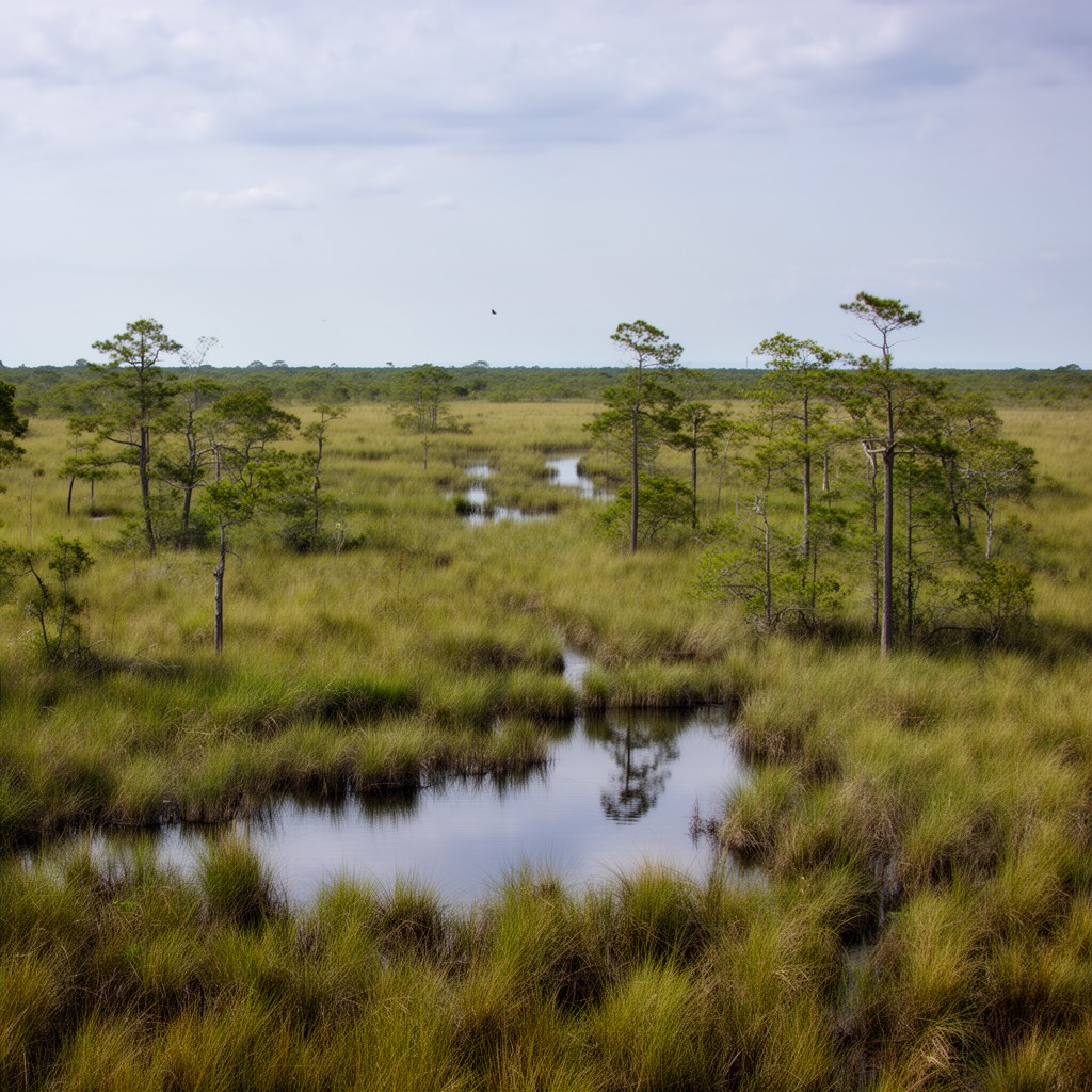 AI-generated illustration of Shark River Slough