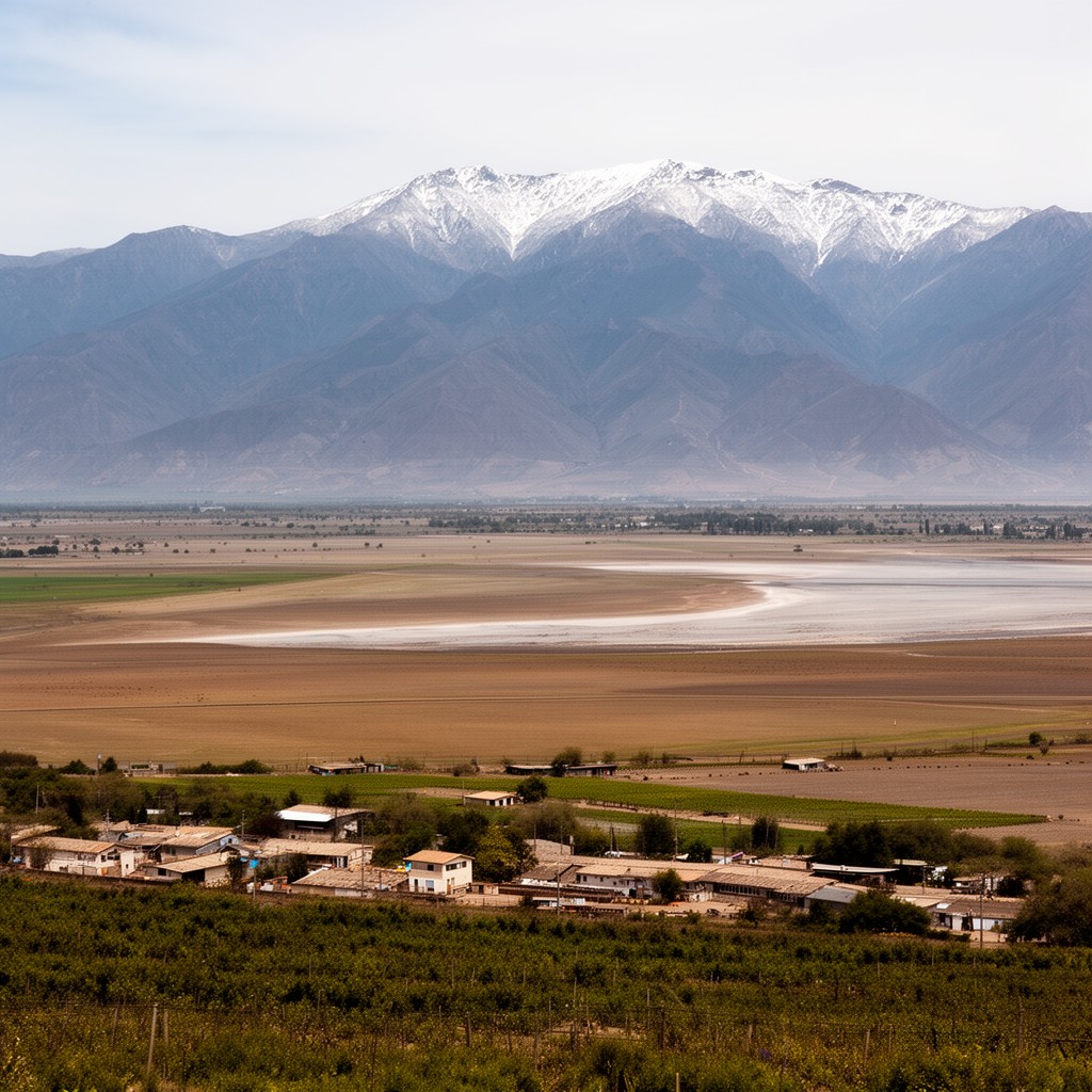 AI-generated illustration of Talca Basin