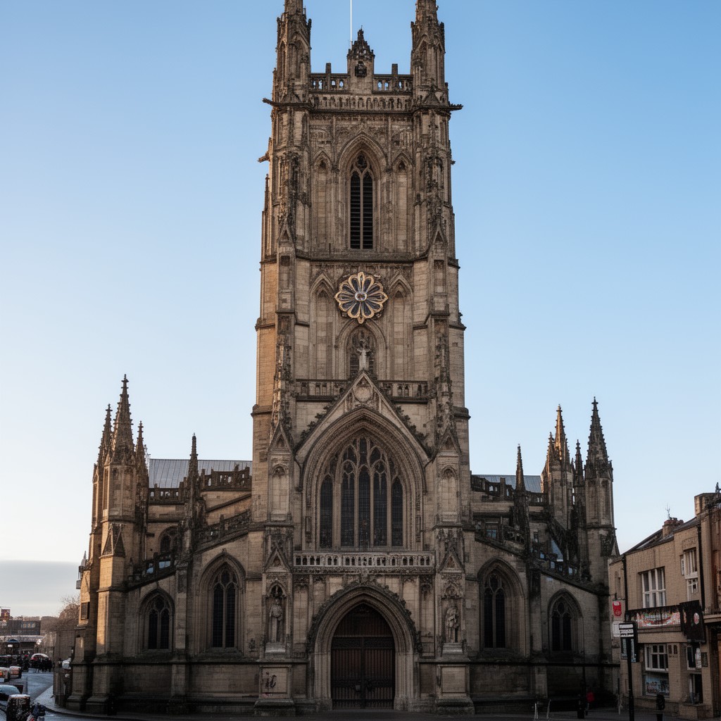 AI-generated illustration of Derby Cathedral