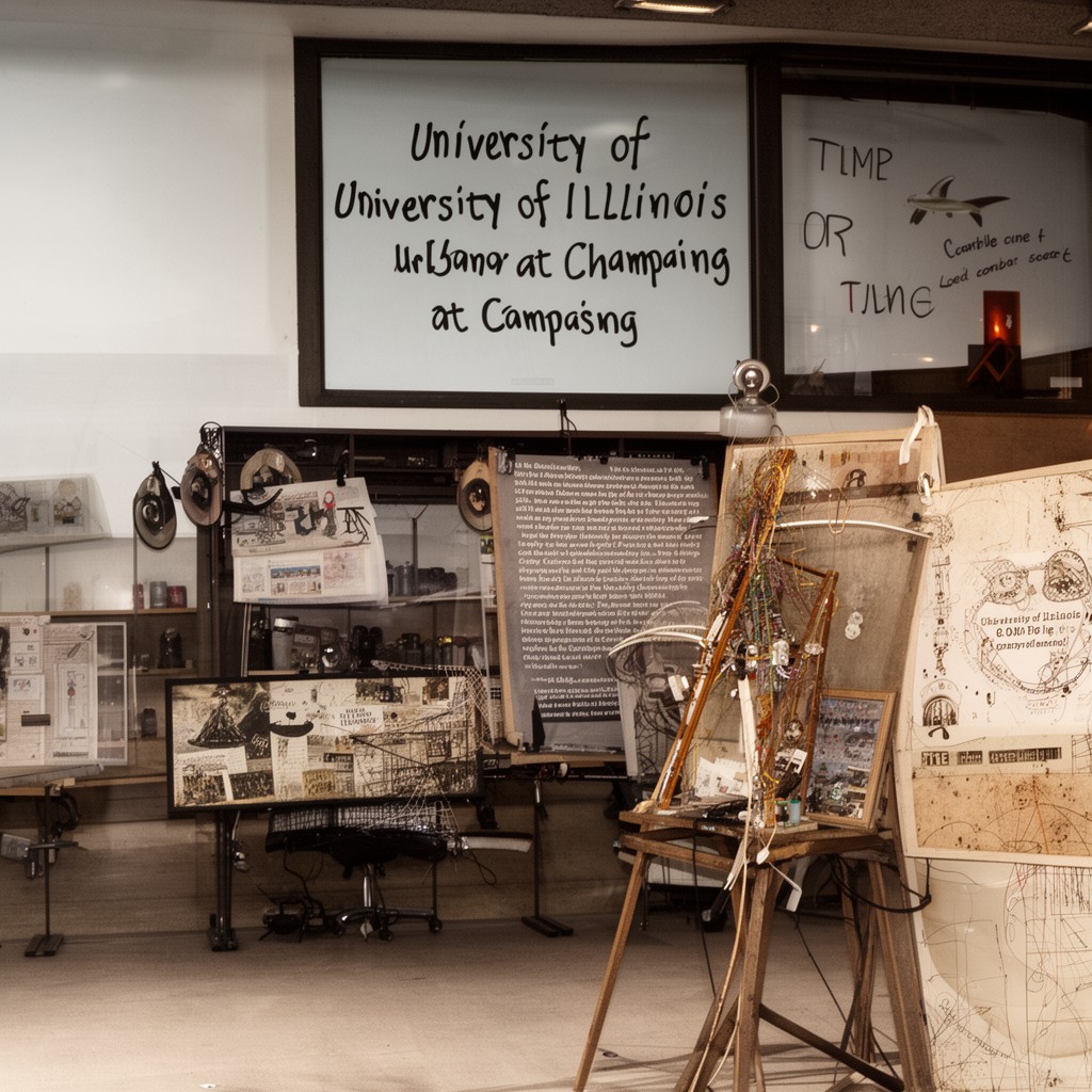 AI-generated illustration of University of Illinois at Urbana–Champaign