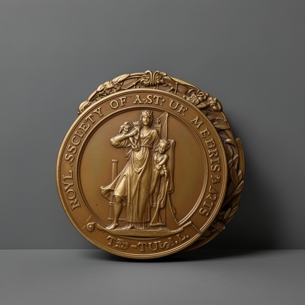 AI-generated illustration of Royal Society of Arts Albert Medal
