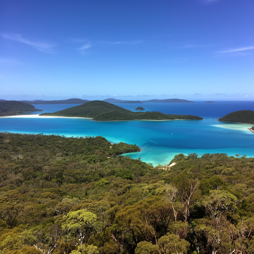 AI-generated illustration of Whitsunday Islands