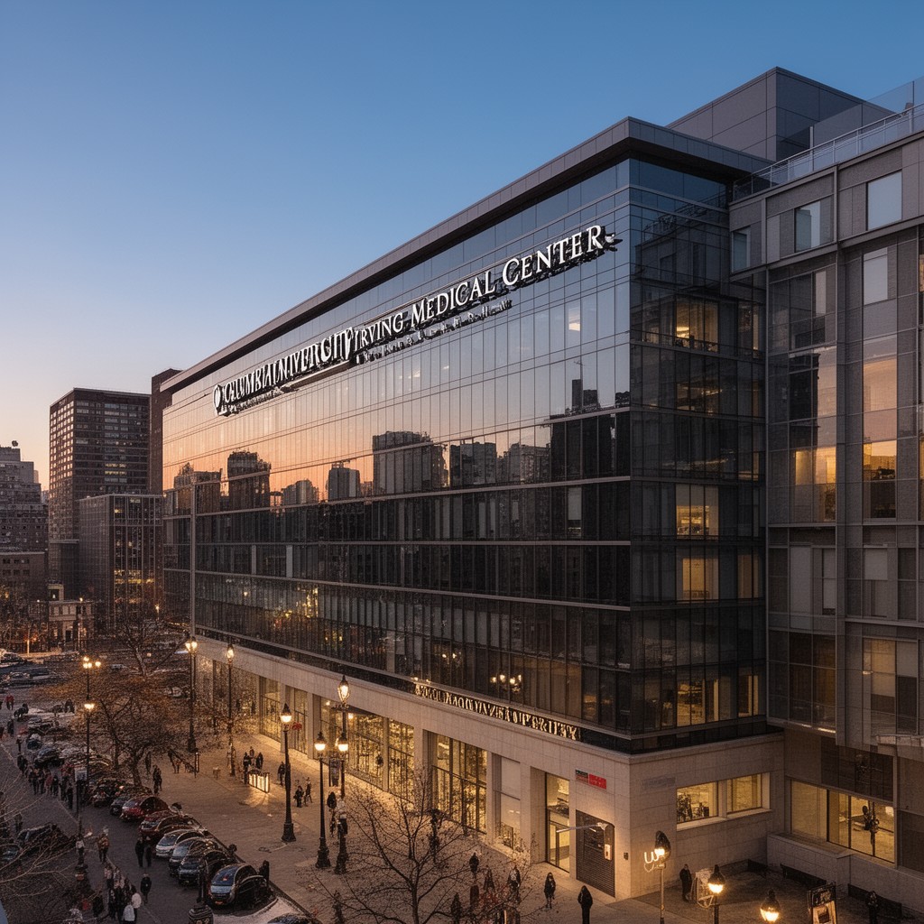 AI-generated illustration of Columbia University Irving Medical Center