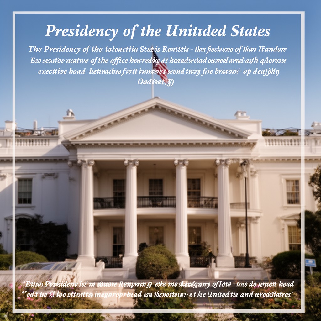 AI-generated illustration of Presidency of the United States