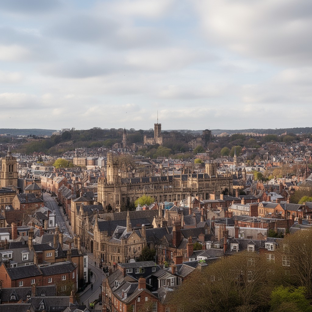 AI-generated illustration of Nottingham